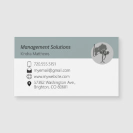 Magnetic Business Card Logo Magnetkarte