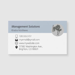 Magnetic Business Card Logo Magnetkarte