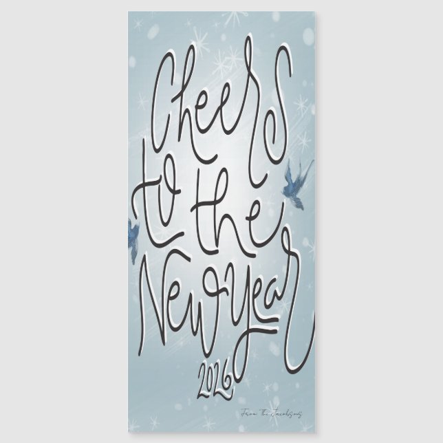 Magnetic Card new years Magnetkarte (Vorderseite)