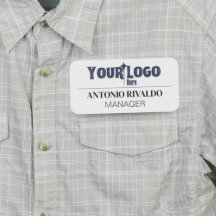 Magnetic Company Name Tag - Custom Employee Abzeic