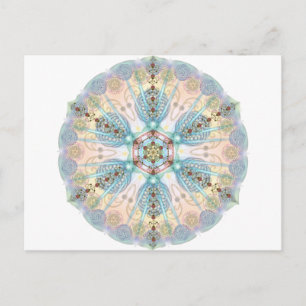 Magnetic Energy Mandala Postkarte
