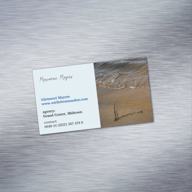 Magnetic, für Holistic & Wellness Practitioner Magnetische Visitenkarte (Beispiel)