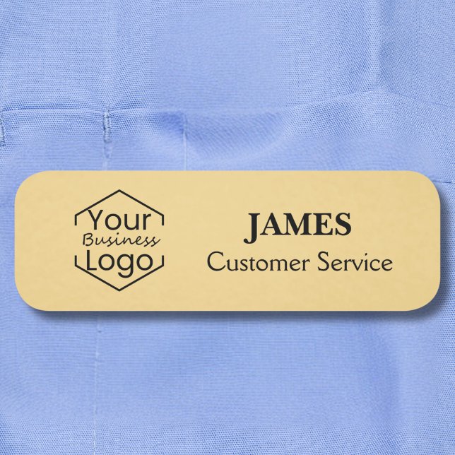 Magnetic Safety Button Gold-Logo für Mitarbeiter (Von Creator hochgeladen)