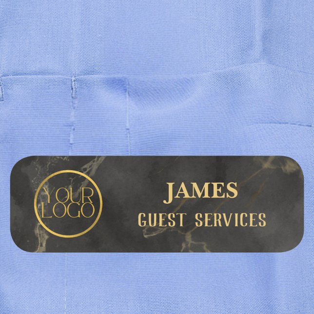 Magnetic Safety Button Gold-Logo für Mitarbeiter (Von Creator hochgeladen)