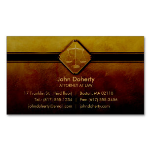 Magnétique AVOCAT - carte de visite professionnel