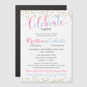 Magnétique Bébé MAGNET, Amis Invitation Combinée