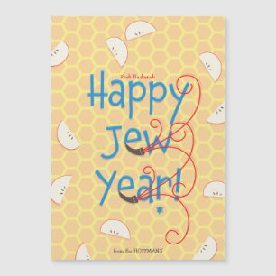 Magnétique Bonne année juive Rosh Hashanah Carte de vacances