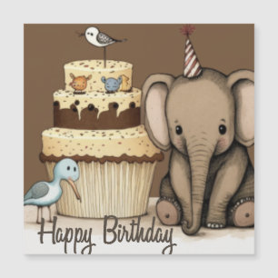 Magnétique Bonne carte d'anniversaire