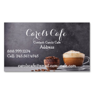 Magnétique Café Café sur mesure Café Café Carte de visite