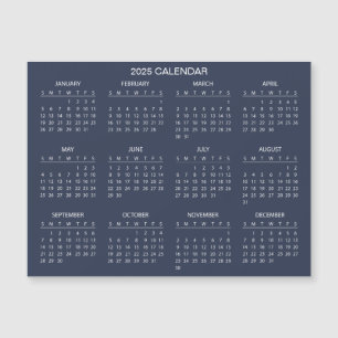 Magnétique Calendrier 2025 simple mais élégant Carte magnét