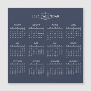 Magnétique Calendrier 2025 simple mais élégant   Carte magnét