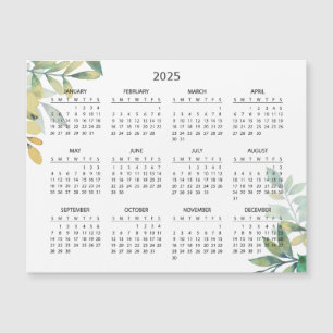 Magnétique Calendrier 2025 simple mais élégant   Carte magnét