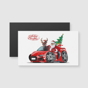 Magnétique Caricature saluant carte de Noël