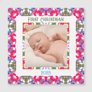 Magnétique Carte cadeau de Noël personnalisée Red Jolly