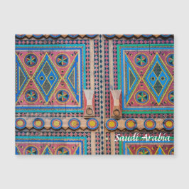 Magnétique Carte d'aimant de porte de l'Arabie Saoudite Najd