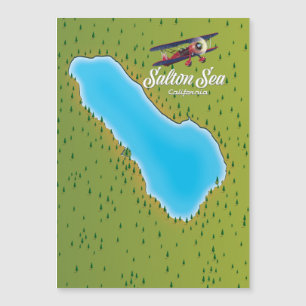 Magnétique Carte de la mer de Salton Californie États-Unis