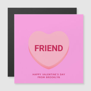 Magnétique Carte de la Saint-Valentin cœur de conversation ro