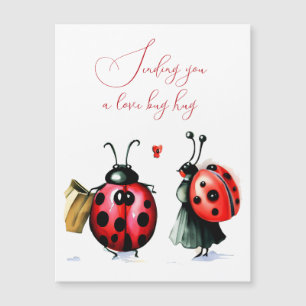 Magnétique Carte de la Saint-Valentin pour coccinelle