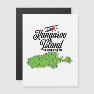 Magnétique Carte de l'île de Kangaroo Australie
