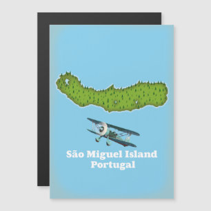 Magnétique Carte de l'île de São Miguel