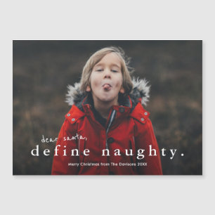 Magnétique Carte de Noël drôle définir photo coquine vacances
