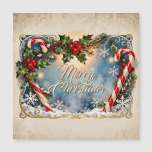 Magnétique Carte de Noël festive avec éclat