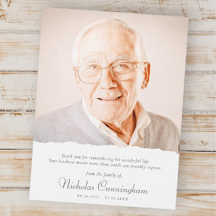 Magnétique Carte de remerciement moderne simple élégante chic