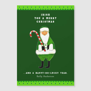 Magnétique Carte de vacances de Noël irlandaise
