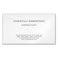 Carte de visite chic tendance noir blanc professio