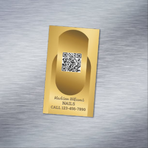Magnétique Carte de visite QR personnalisé Nail Tech