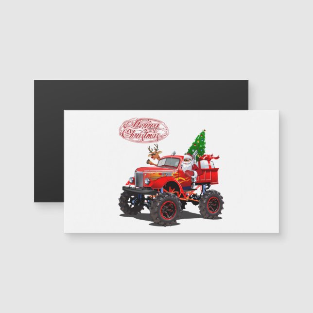 Magnétique Carte de voeux de Noël (Devant / Derrière)