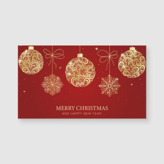 Magnétique Carte de voeux Joyeux Noël et Nouvel An