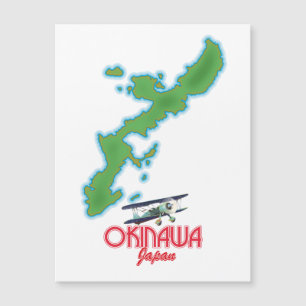 Magnétique carte de voyage Okinawa Japon