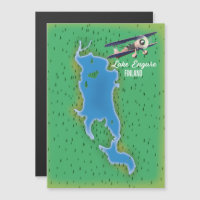 Carte du lac Engure en Finlande