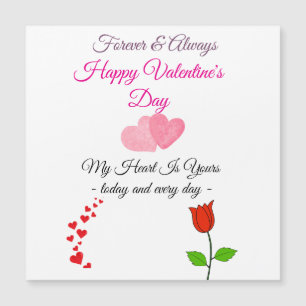 Magnétique Carte Forever & Always – Bonne Saint-Valentin