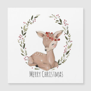 Magnétique Carte personnalisable de couronne de Noël