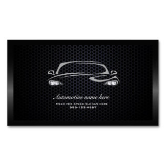 Magnétique Chic noir minimaliste carte de visite de voiture m