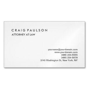 Magnétique Classique Élégant Carte de visite professionnel si