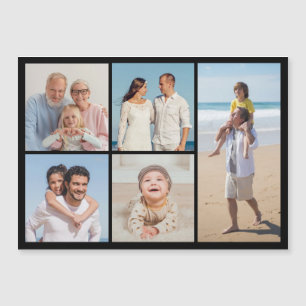 Magnétique Créez votre propre 5 photo Collage carte magnétiqu