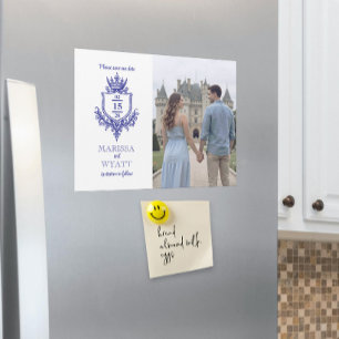 Magnétique Crête Royale avec Couronne Médiévale Carte Magnéti