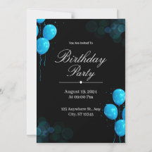 Custom Birthday Invitation Card