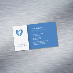 Magnétique Dentiste Carte de visite professionnel