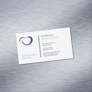 Magnétique Dentiste   Carte de visite professionnel