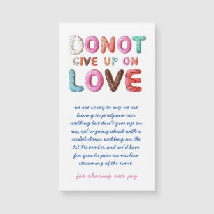 Magnétique DONUT Abandon Amour Changement de date Plans Carte
