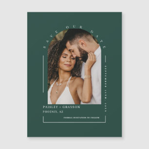 Magnétique Emerald Green Photo Économisez Notre Carte Magnéti