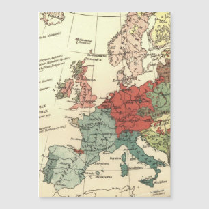 Magnétique Europe Carte Pays Antique Mondiale
