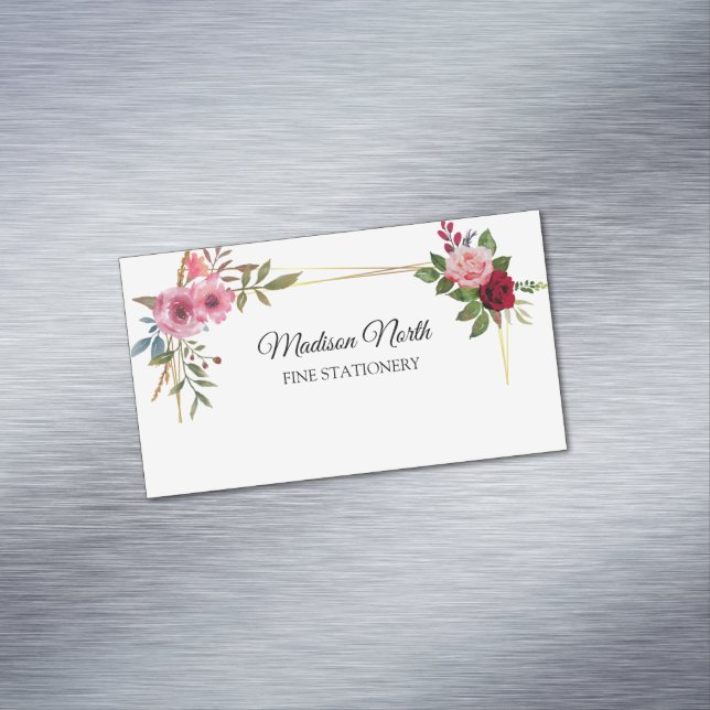 Magnétique Fleur radieuse | Carte de visite floral (In Situ)