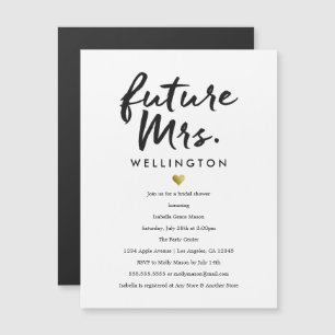 Magnétique Futur Mme.   Invitation de douche nuptiale