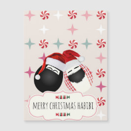 Magnétique Habibi Eggs la carte de Noël d'aimant