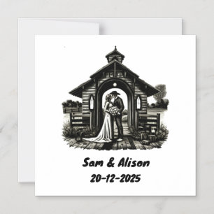 Magnétique Invitation de mariage